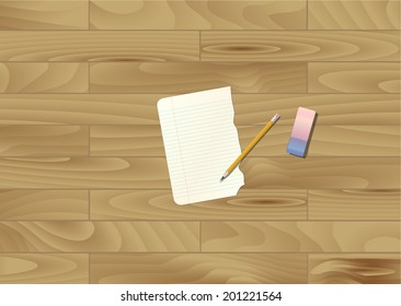 Set of office supplies, vector illustration in EPS10.