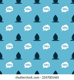 Fijar la caída del petróleo y las emisiones de CO2 en la nube en un patrón sin fisuras. Vector