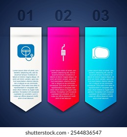 Set Oil filler cap at gas station, Car muffler and mirror. Business infographic template. Vector