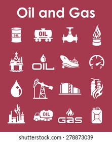It is a set of oil and gas simple web icons
