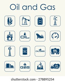 It is a set of oil and gas simple web icons
