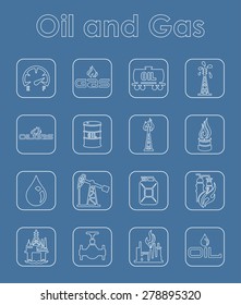 It is a set of oil and gas simple web icons