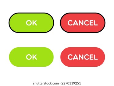 Set of OK and Cancel Buttons