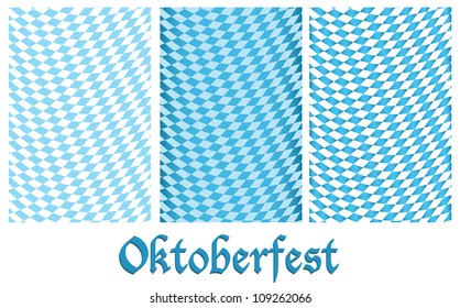 Set of Oktoberfest design background