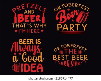 A set of Oktoberfest svg design