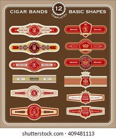 set old fashioned cigar labels perfect stock vector royalty free 409481113 shutterstock
