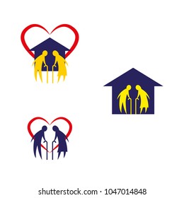 A set of old people icons