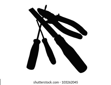 set of old tools
