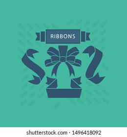 Set of old vintage ribbon banners in engraving style. Hand drawn design element. Vector illustration
