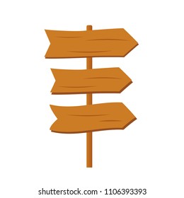 Set of old wood planks. Cartoon wooden plank signs 