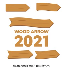 Set of old wood planks. Cartoon wooden plank signs 