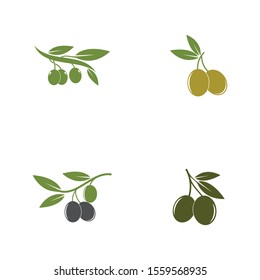 Set of Olive logo template vector icon illustration design