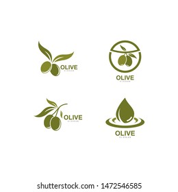 set of Olive logo vector illustration design 