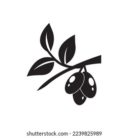 conjunto de diseños de ilustraciones vectoriales del logotipo de Olive