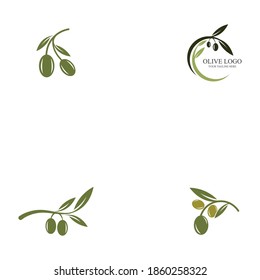 set of Olive Oil logo template icon design