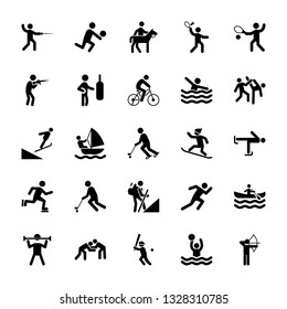 Set Of Olympic Games Pictograms 