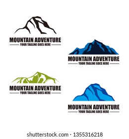 set on mountain logo icon symbol illustration. 
mountain adventure illustration