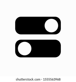 Set of on and off icon vector symbol