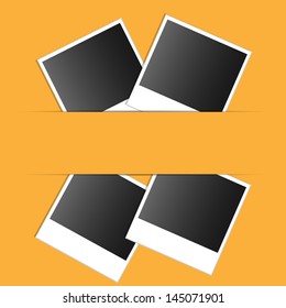 set on an orange background photo