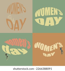 A set on the theme of International Women's Day