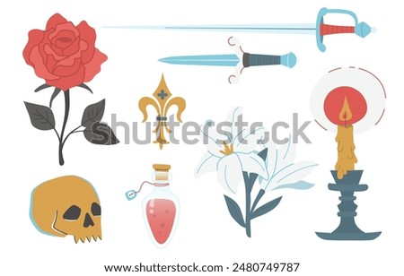 Set on the theme of Romeo and Juliet
