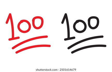 set of one hundred logo icon template design
