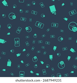 Establezca pedidos y entregas en línea, , y durante todo el día en un patrón sin fisuras. Vector