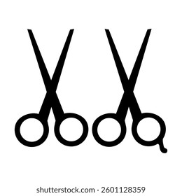 set of open scissors with sharp blades