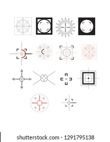 Set of optical sign.