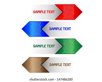 Set option stickers, eps10