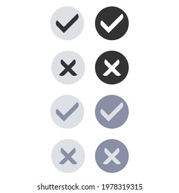 A set of options for checkmark buttons. Designed for websites, mobile apps and other developers.