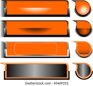  A set of orange buttons.