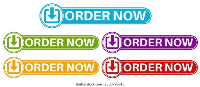 set order now icon. buy now sign shopping symbol design vector illustration