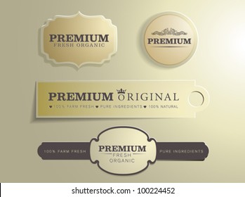 Set of Organic Badges