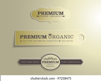 Set of Organic Badges