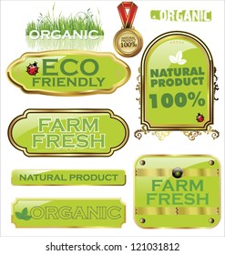 Set Of organic labels