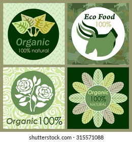 Set of Organic Logo.
