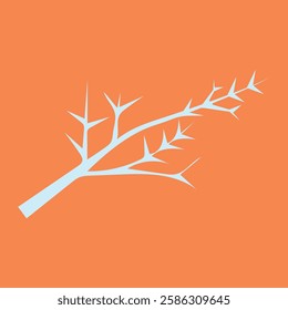 Set of organic minimalist silhouette summer and spring branches with leaves. Simple flower logo design element. Elegant floral twig decoration. Botanical simple. Plant icon set. Vector Graphic. EPS 10