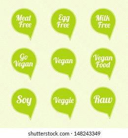 Set of Organic and Natural Labels