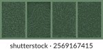set of organic turing abstract lines pattern background. pack collection design