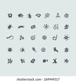 Set of organisms icons