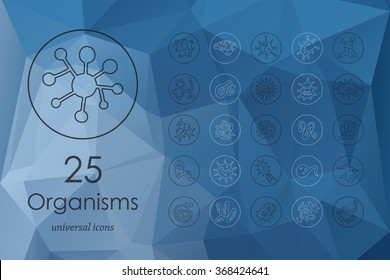 Set of organisms icons