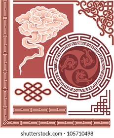 Set of Oriental Design Elements