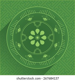 Set of Oriental Design Elements. Pattern Design. Vector Illustration.