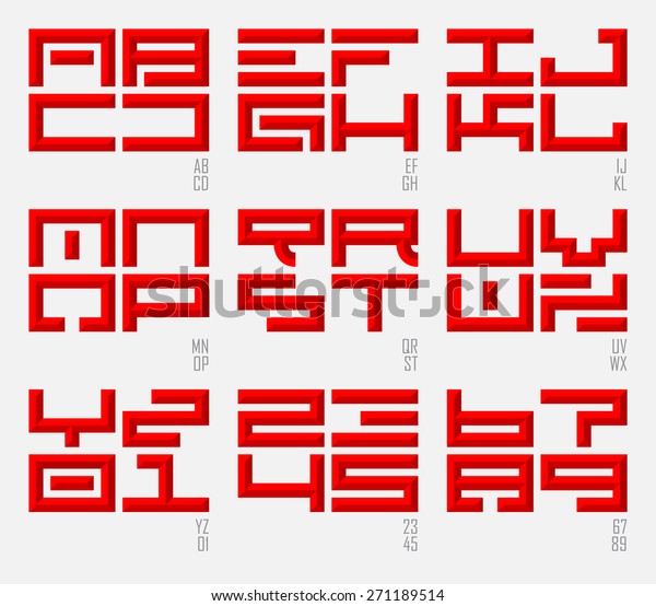 Asian font styles postscript