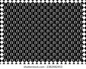 Conjunto de patrones orientales. Fondo blanco y negro con adornos árabes. Patrones, fondos y fondos de pantalla para su diseño. Ornamento textil. Ilustración vectorial.