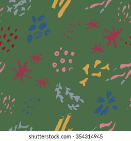 A set of oriental spices hand draw pattern