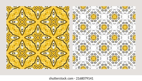Set of oriental vector pattern. Talavera pottery. Azulejos portugal. Turkish ornament. Spanish porcelain. Ceramic tableware, folk print. Ethnic background. Mediterranean seamles wallpaper