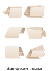 set of origami  banners