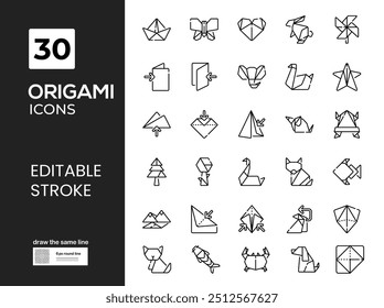 Set of origami paper animals collection, Modern hobby, Colorful paper animals, low polygonal design, Polygon geometric with cat, butterfly, bull, crane, whale, turtle, crab, and fish.